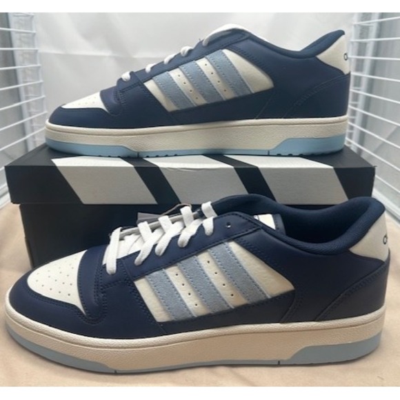Adidas Break Start Men's Basketball Shoes Navy Blue/White Sneakers NIB Size 11.5 - Picture 1 of 9